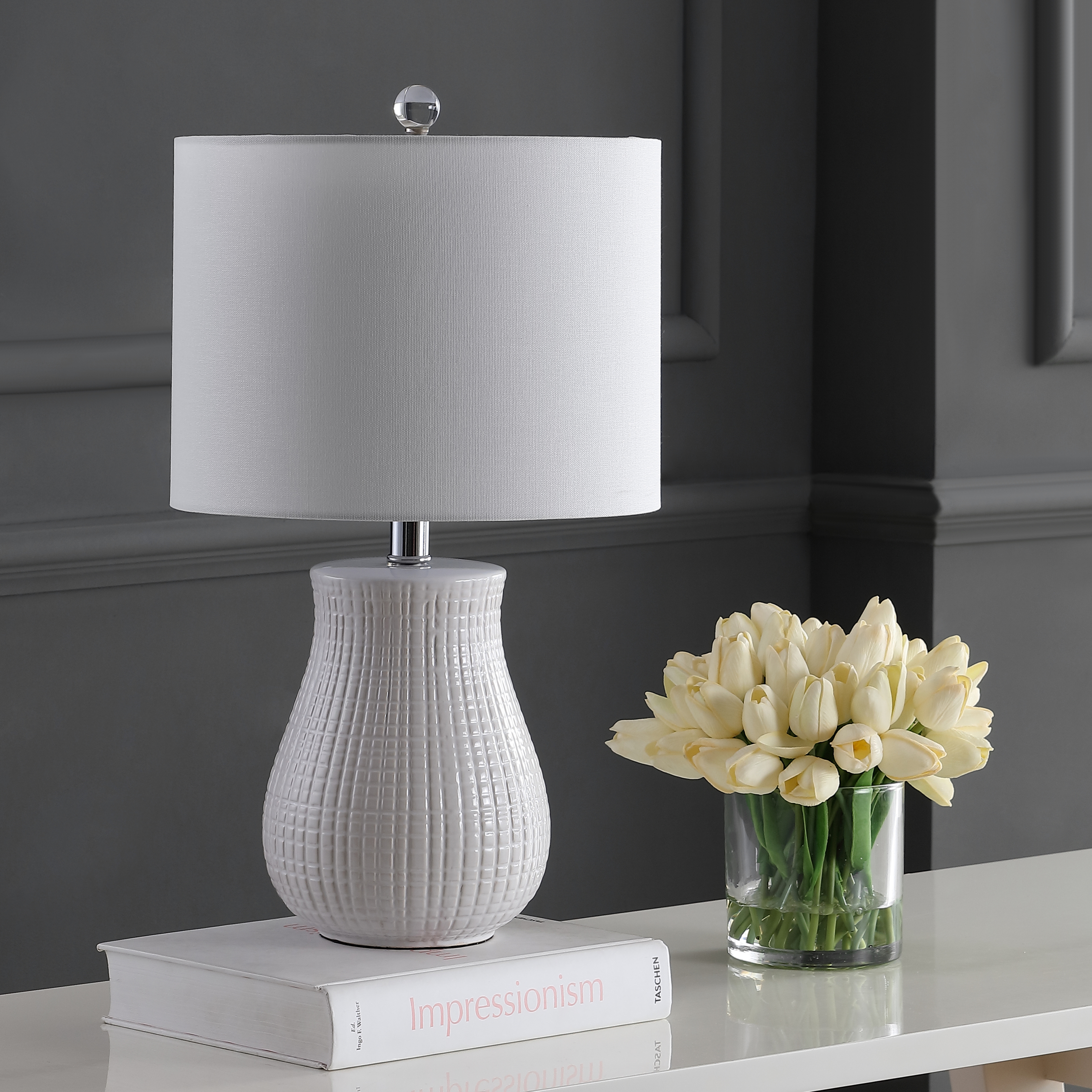Dayton Table Lamp - White - Safavieh - Image 2