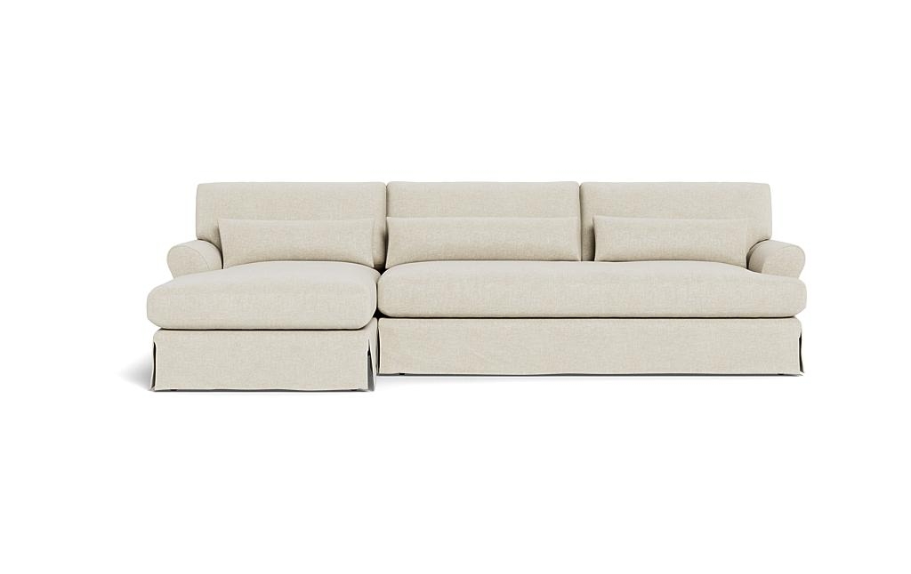 Maxwell Slipcovered Sectional Sofa with Left Chaise by Apartment Therapy - Image 0