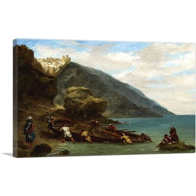 ARTCANVAS View Of Tangier From The Seashore 1856 Canvas Art Print By Eugene Delacroix_Rectangle - Image 0