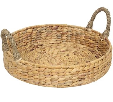 Ruth Woven Water hyacinth Round Tray - Image 0
