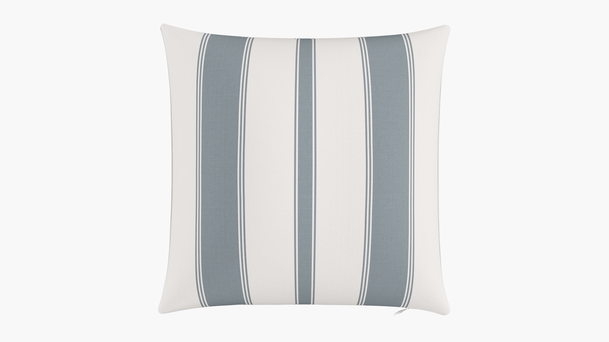 Throw Pillow 20", French Blue Clarence Stripe, 20" x 20" - Image 0