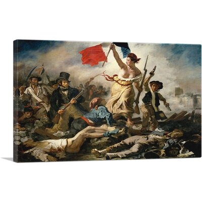ARTCANVAS Liberty Leading The People Canvas Art Print By Eugene Delacroix_Rectangle - Image 0