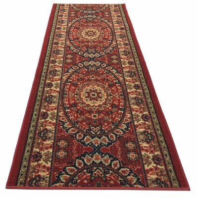 Plattville Oriental Tufted Red Area Rug - Image 0