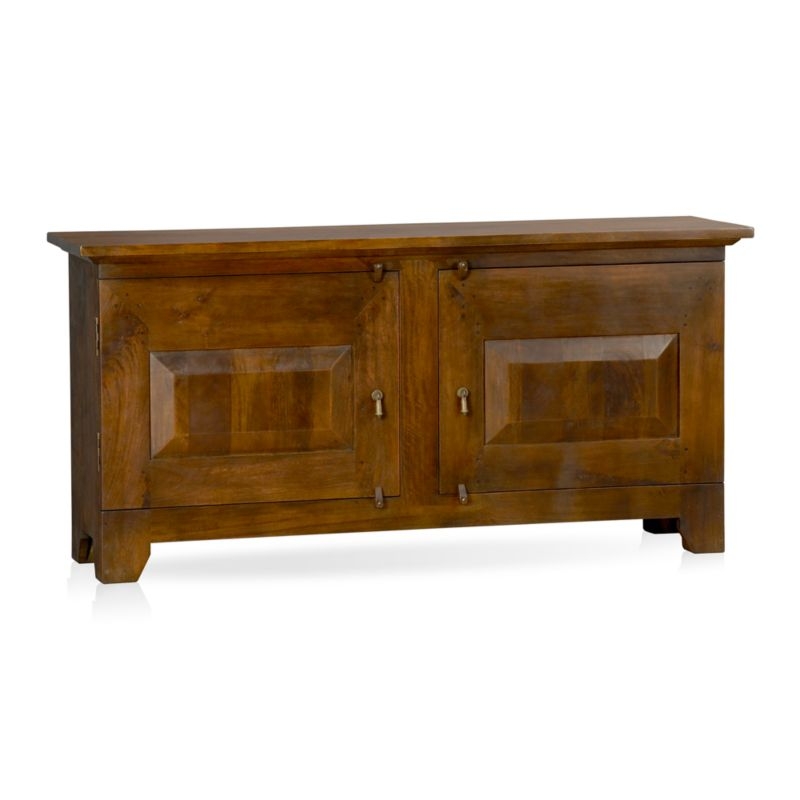 Basque Honey Brown Solid Wood Buffet - Image 7