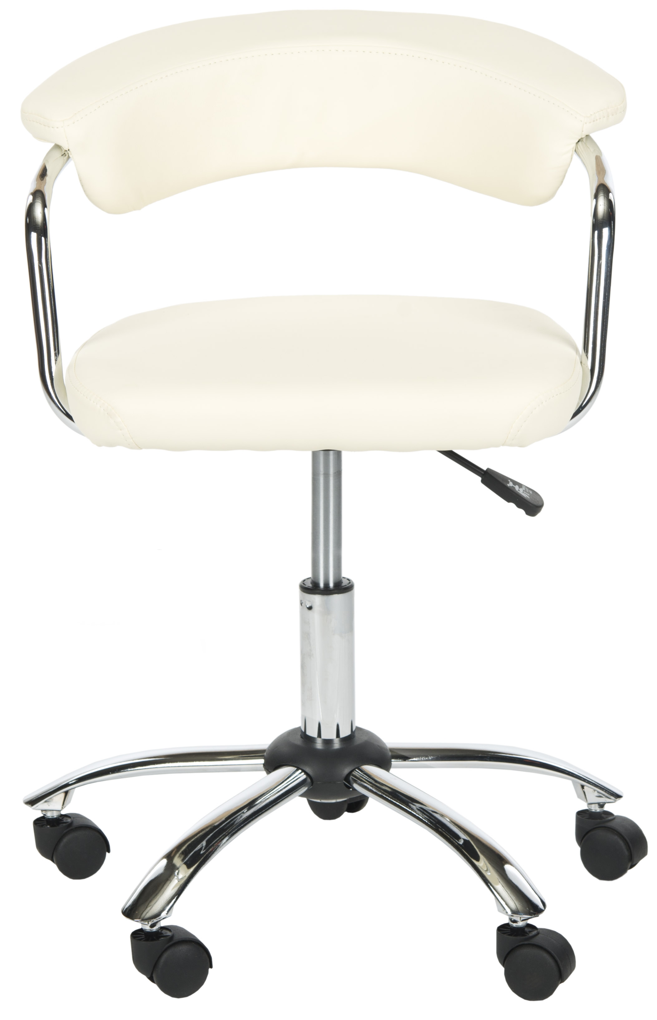 Pier Desk Chair - Cream/Silver - Safavieh - Image 0
