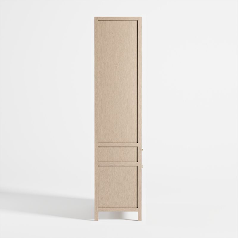 Keane 40" Weathered Natural Wood Closed Bookcase - Image 9