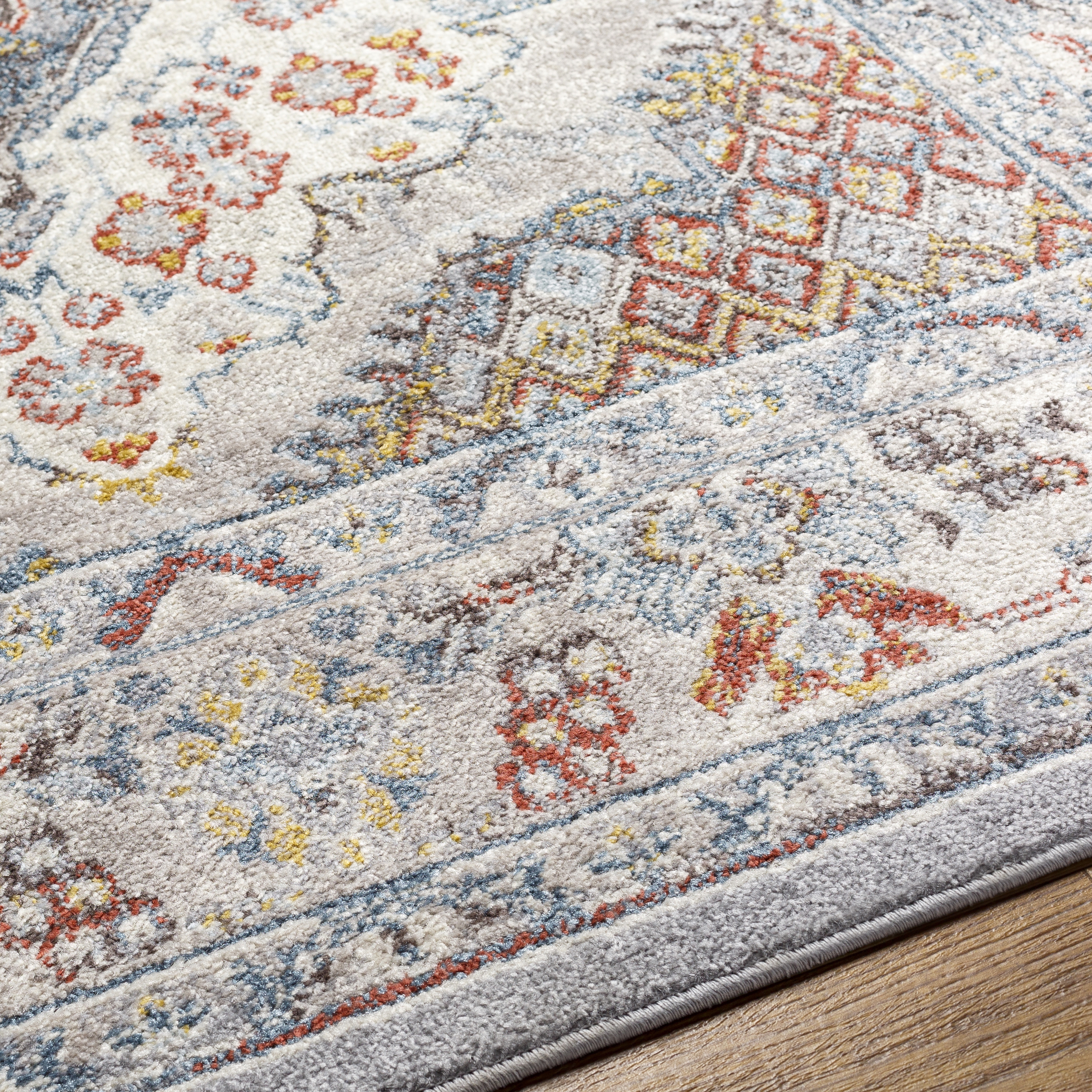 Ankara Gray Indoor 12' x 15' Machine Woven Rug - Image 3