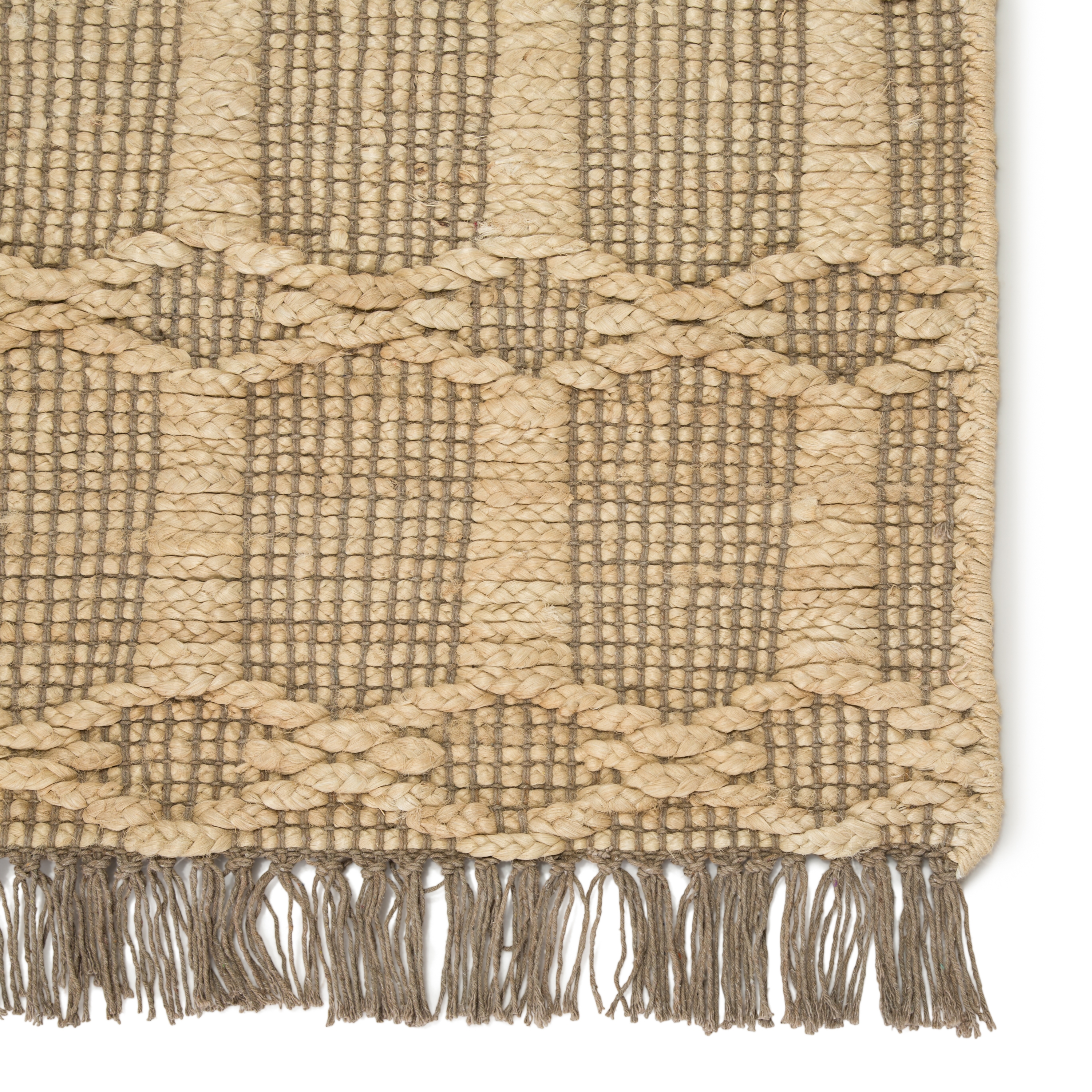 Thierry Natural Trellis Dark Taupe/ Gray Area Rug (8'X10') - Image 3