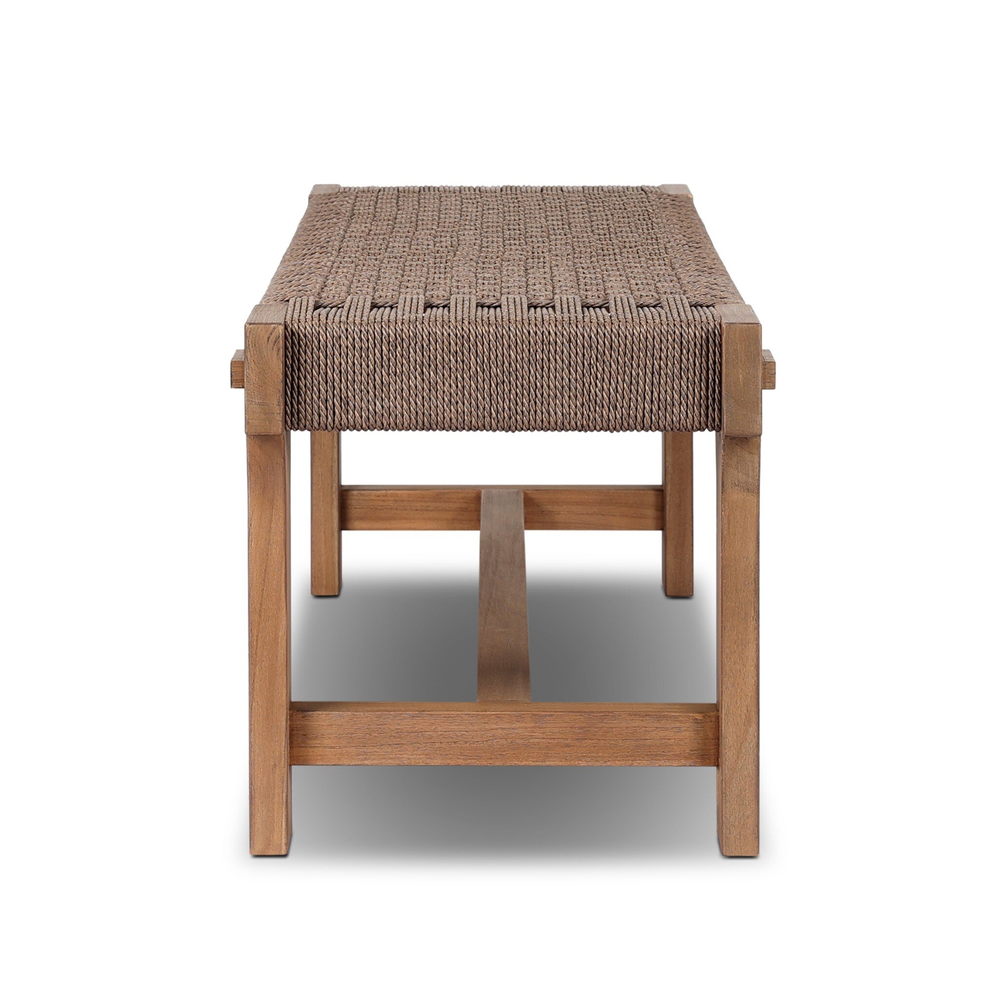Moxie Outdoor Bench - Dark Textured Woven - Image 2