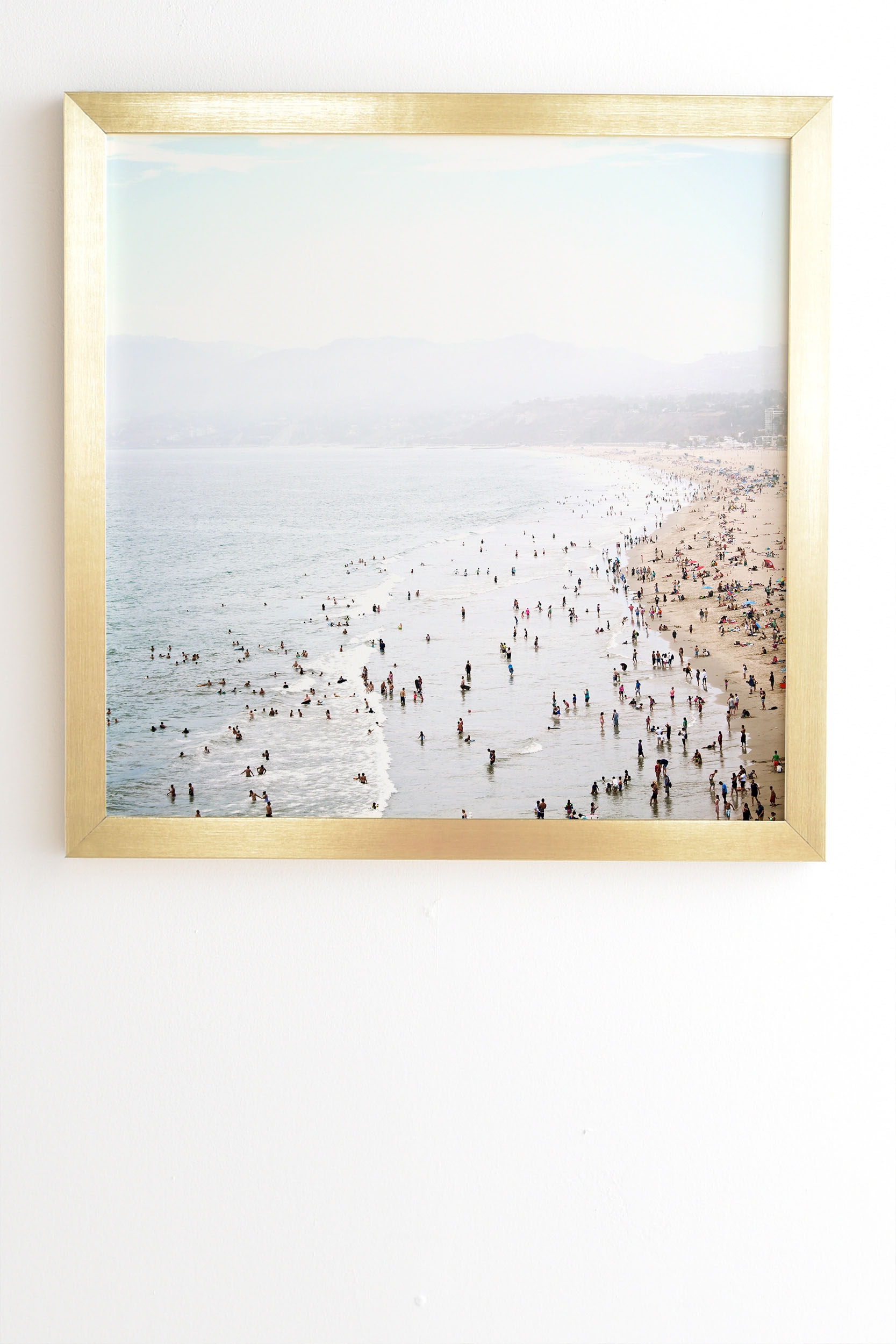 La Summer by Bree Madden - Framed Wall Art Basic Gold 20" x 20" - Image 1