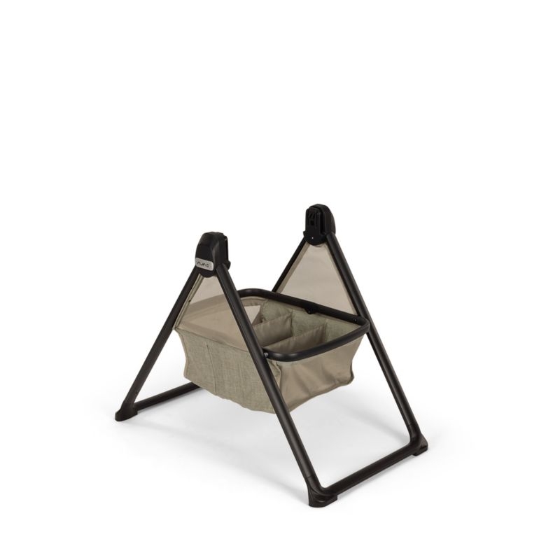 Nuna DEMI next Light Brown Hazelwood Baby Bassinet with Stand - Image 3