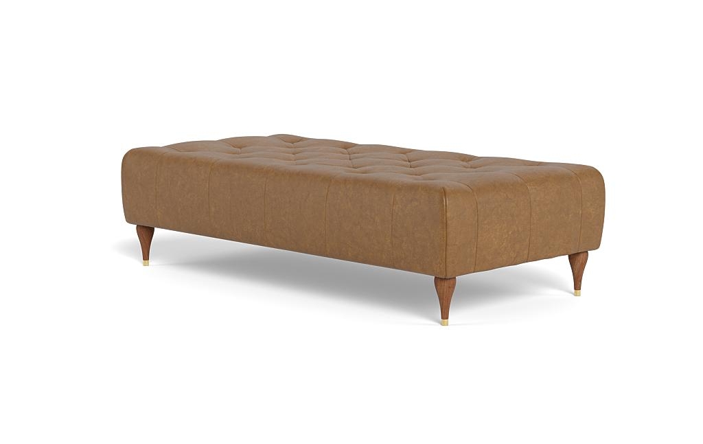 Ms. Chesterfield Leather Ottoman by Apartment Therapy - Image 2