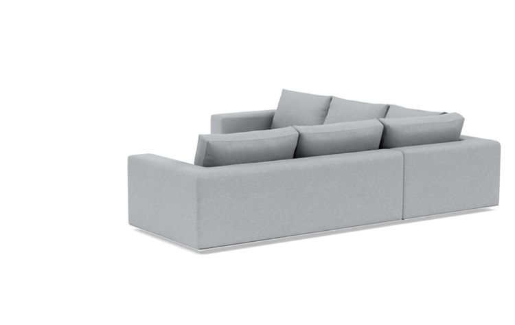 Walters Corner Sectional with Grey Gris Fabric and down alternative cushions - Image 4