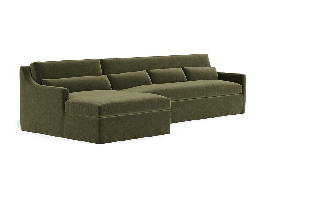 Ella Slipcovered 4-Seat Left Chaise Sectional - Image 1
