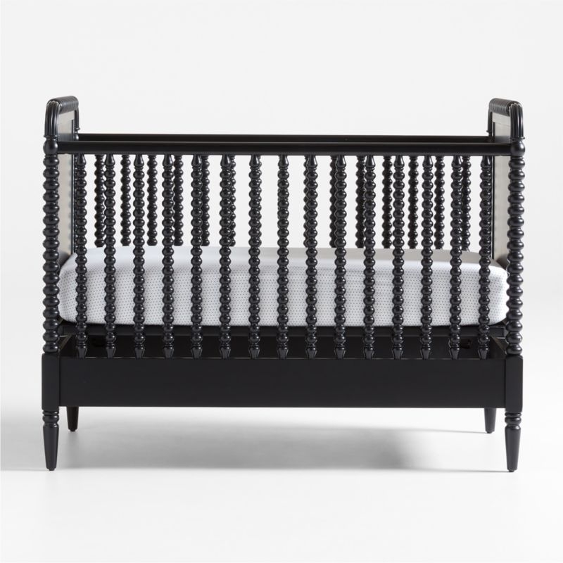 Jenny Lind Black Wood Spindle Convertible Baby Crib - Image 3