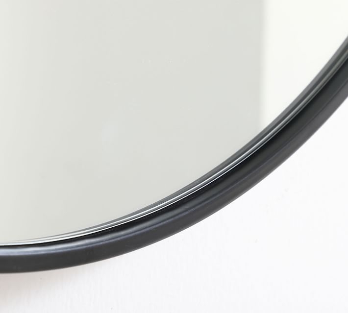 Moritz Round Mirror, Black, 36" - Image 1