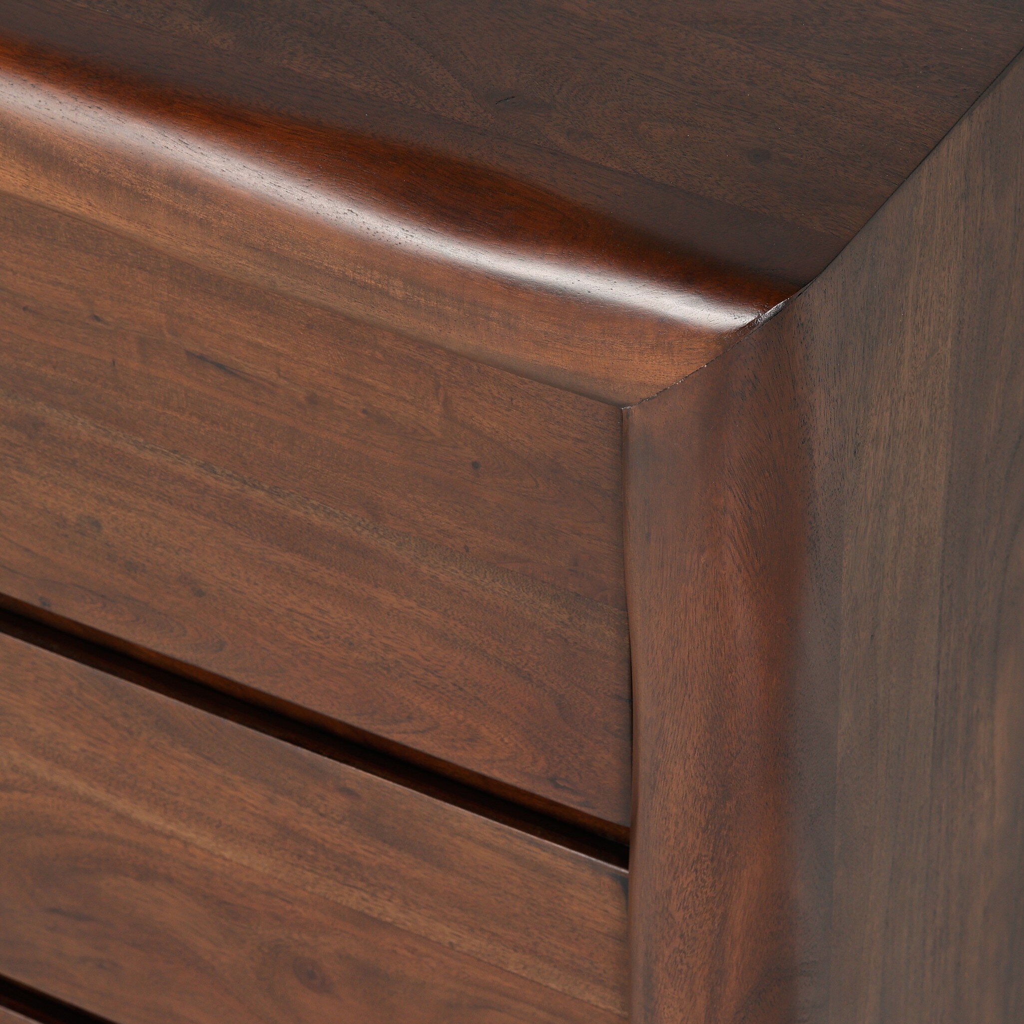 Nigel 6 Drawer Dresser - Rustic Brown Acacia - Image 10