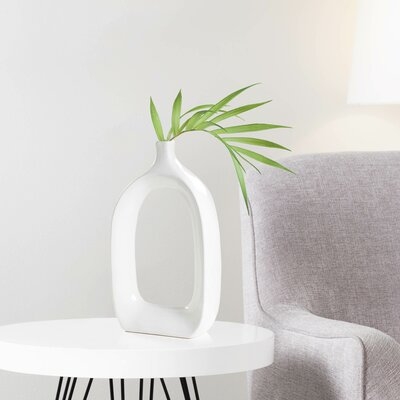 Keiko 15.75" Indoor/Outdoor Ceramic Table Vase - Image 0
