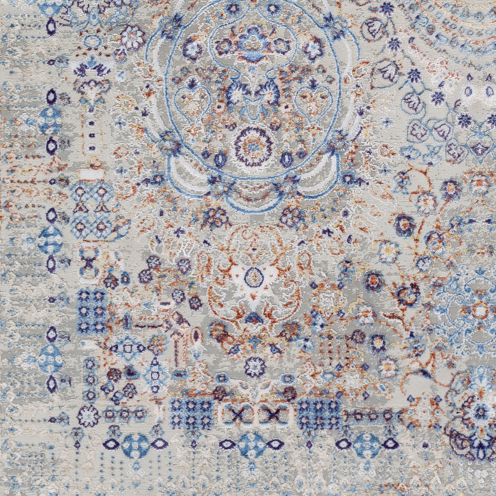 Aisha Gray Indoor 5'3" x 7'3" Machine Woven Rug - Image 4