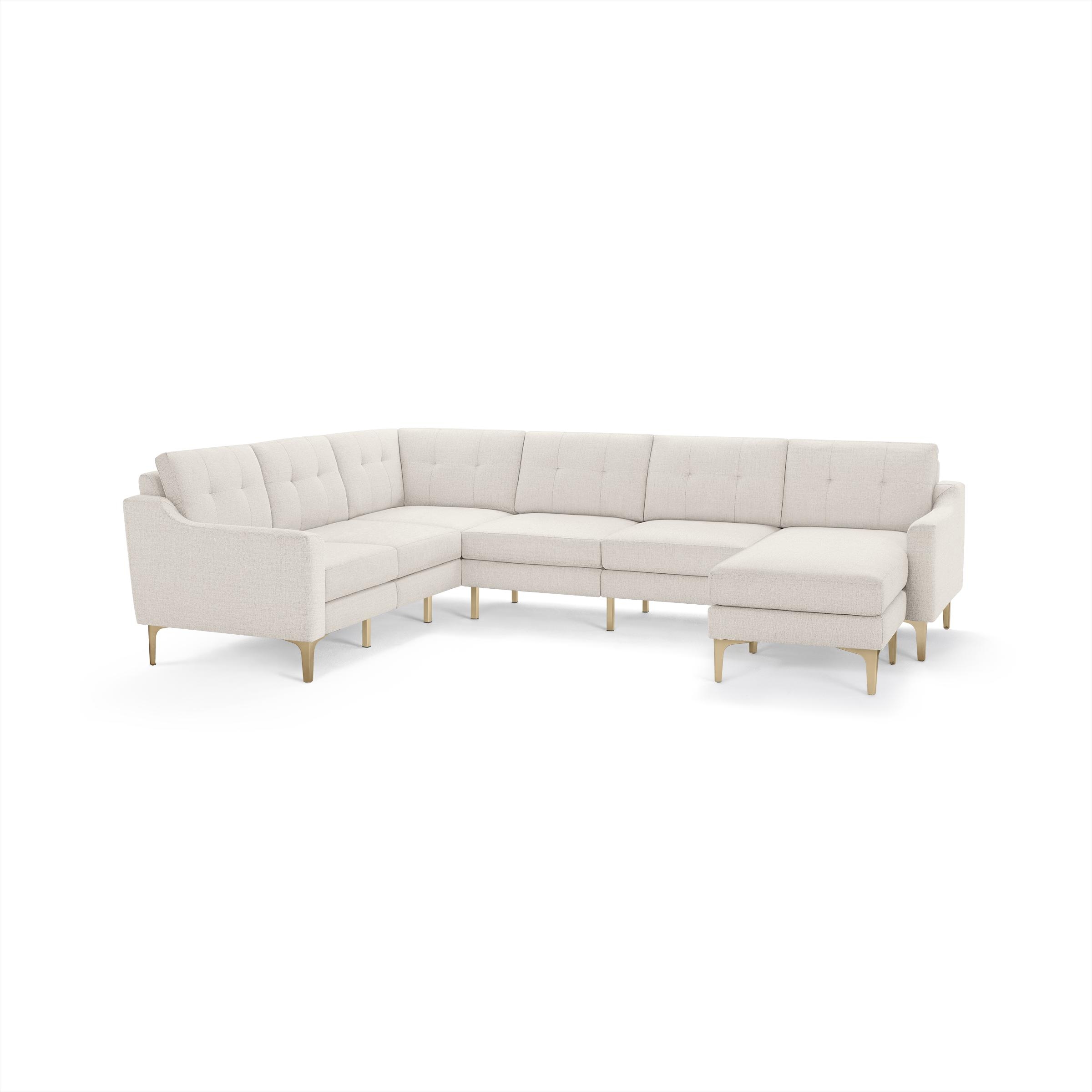 Nomad 6-Seat Corner Sectional with Chaise in Ivory - Image 0