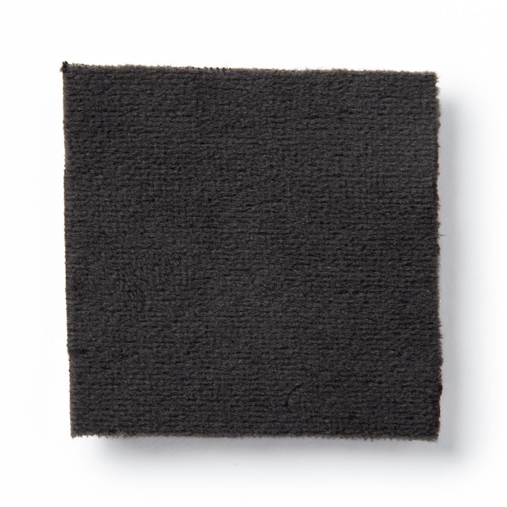 Upholstery Fabric by the Yard, Performance Velvet, Black - Image 0