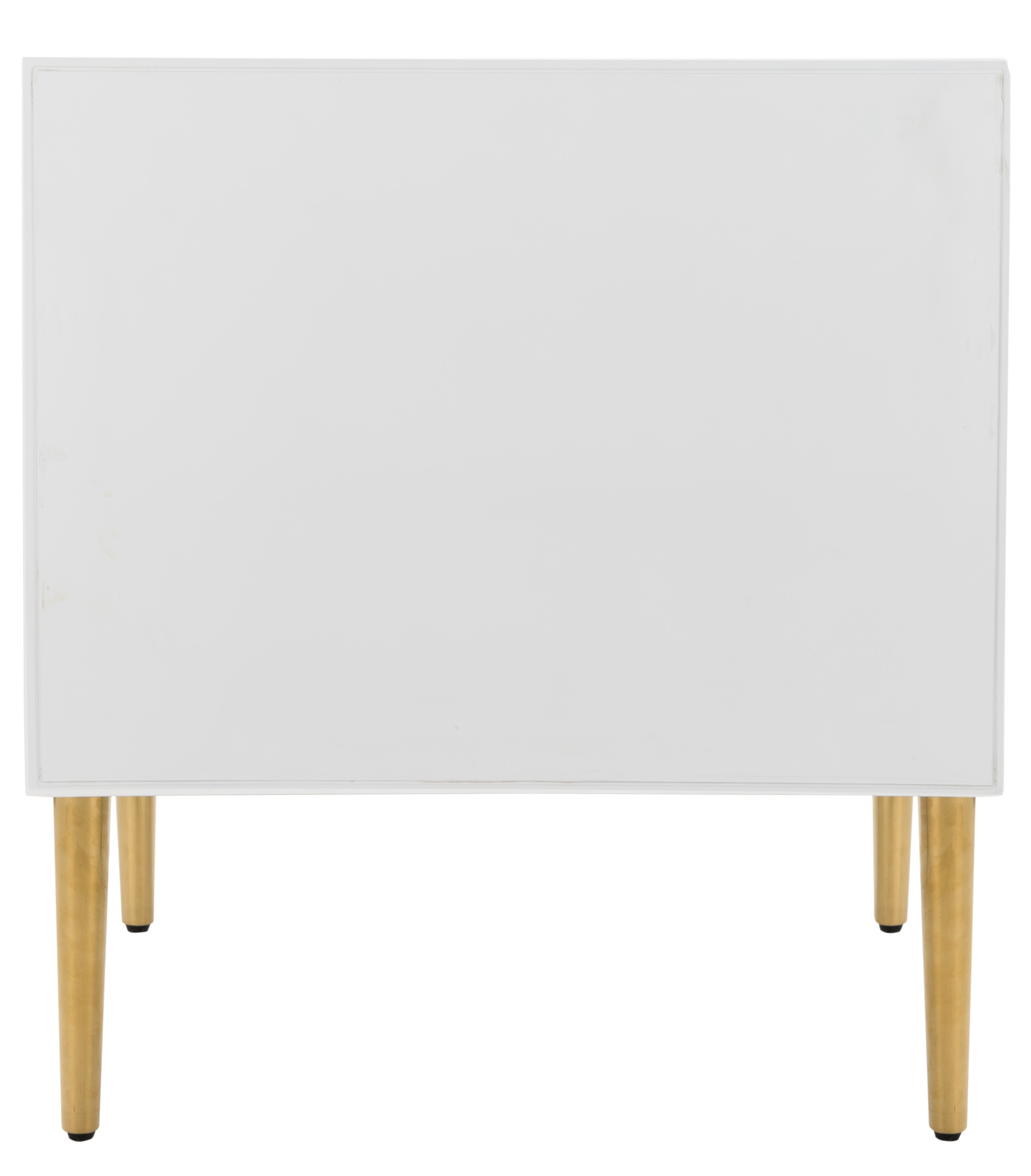 Vanda 3-Drawer Beetlewood Side Table - White - Safavieh - Image 3
