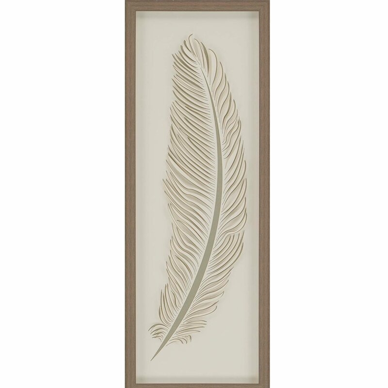 Paragon 'Feather 2' by Malanta Knowle - Shadowbox Graphic Art Print on Paper - Image 0