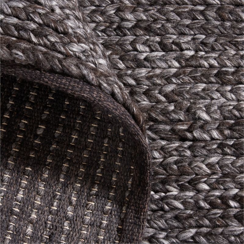 Bruges Performance Handwoven Black Area Rug 8'x10' - Image 1