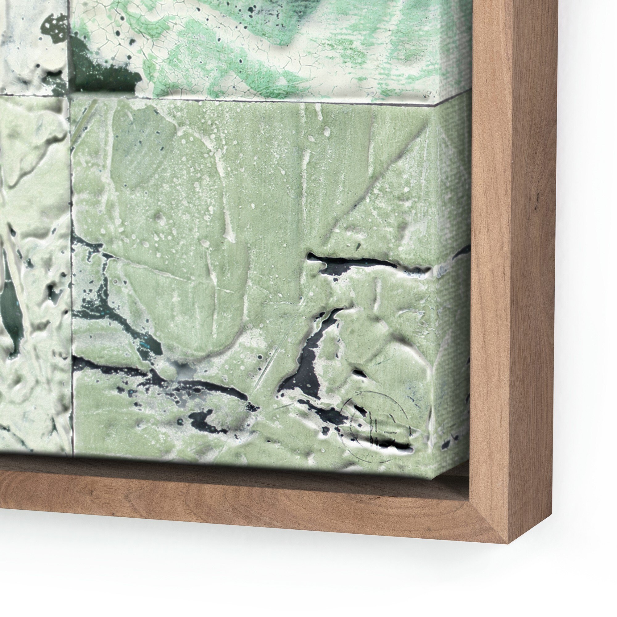 Levee by Douglas Galloway - Rustic Walnut Floater - Image 1