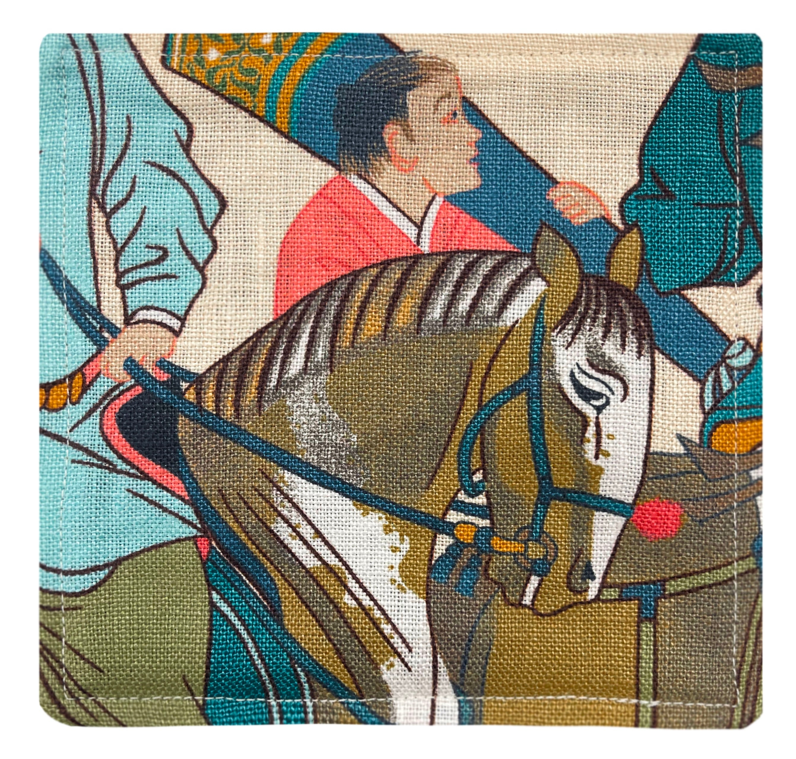 COCKTAIL NAPKINS :: LES CAVALIERS // CORAIL | MANUEL CANOVAS - Spa Blue - Image 1