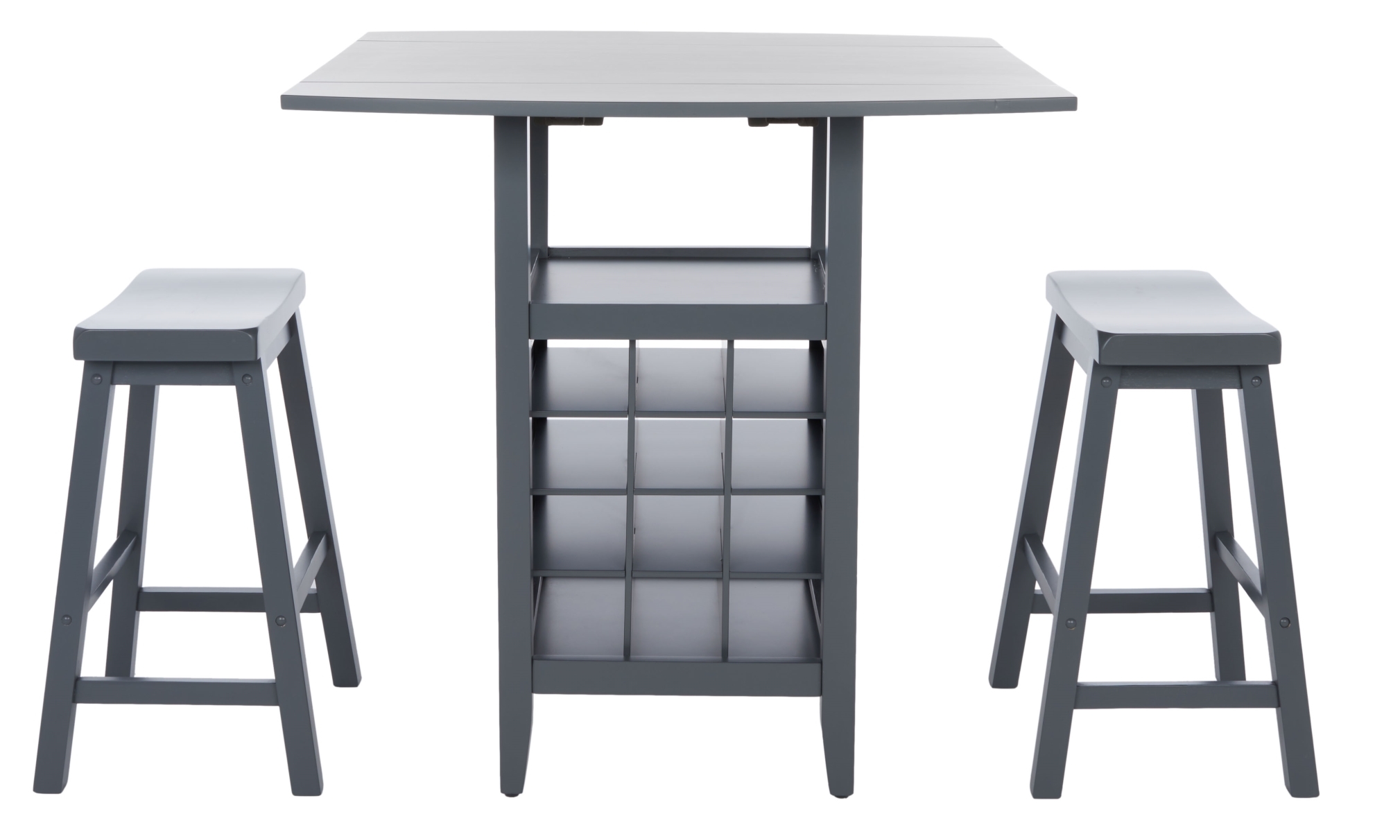 Casey 3 Piece Drop Leaf Pub Set - Grey - Safavieh - Image 0