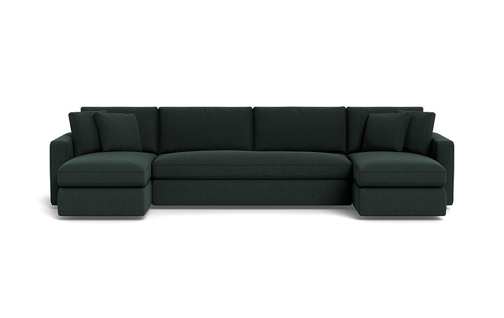 James 3-Piece 4-Seat U Chaise Sectional with Storage - Image 0