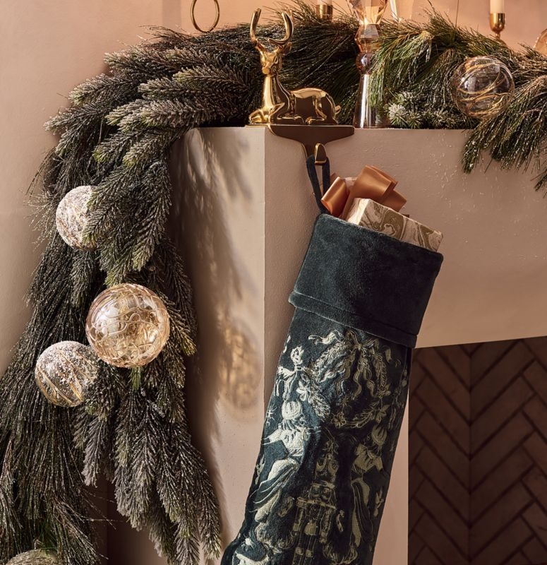 Textured Metallic Glass Christmas Tree Ornaments 5" Set of 4 - Image 9