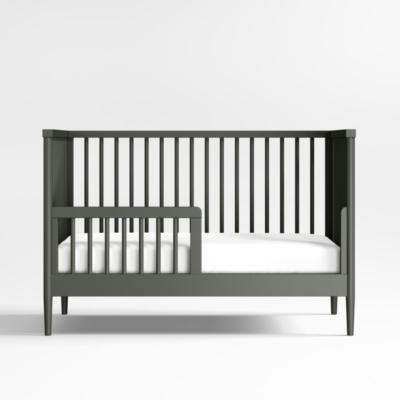 Hampshire Olive Green Wood Toddler Bed Rail - Image 1