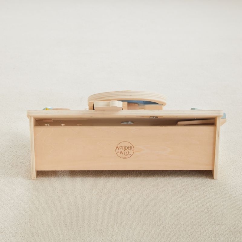 Wonder & Wise by Asweets Wooden Beep Beep Toddler Busy Board - Image 4