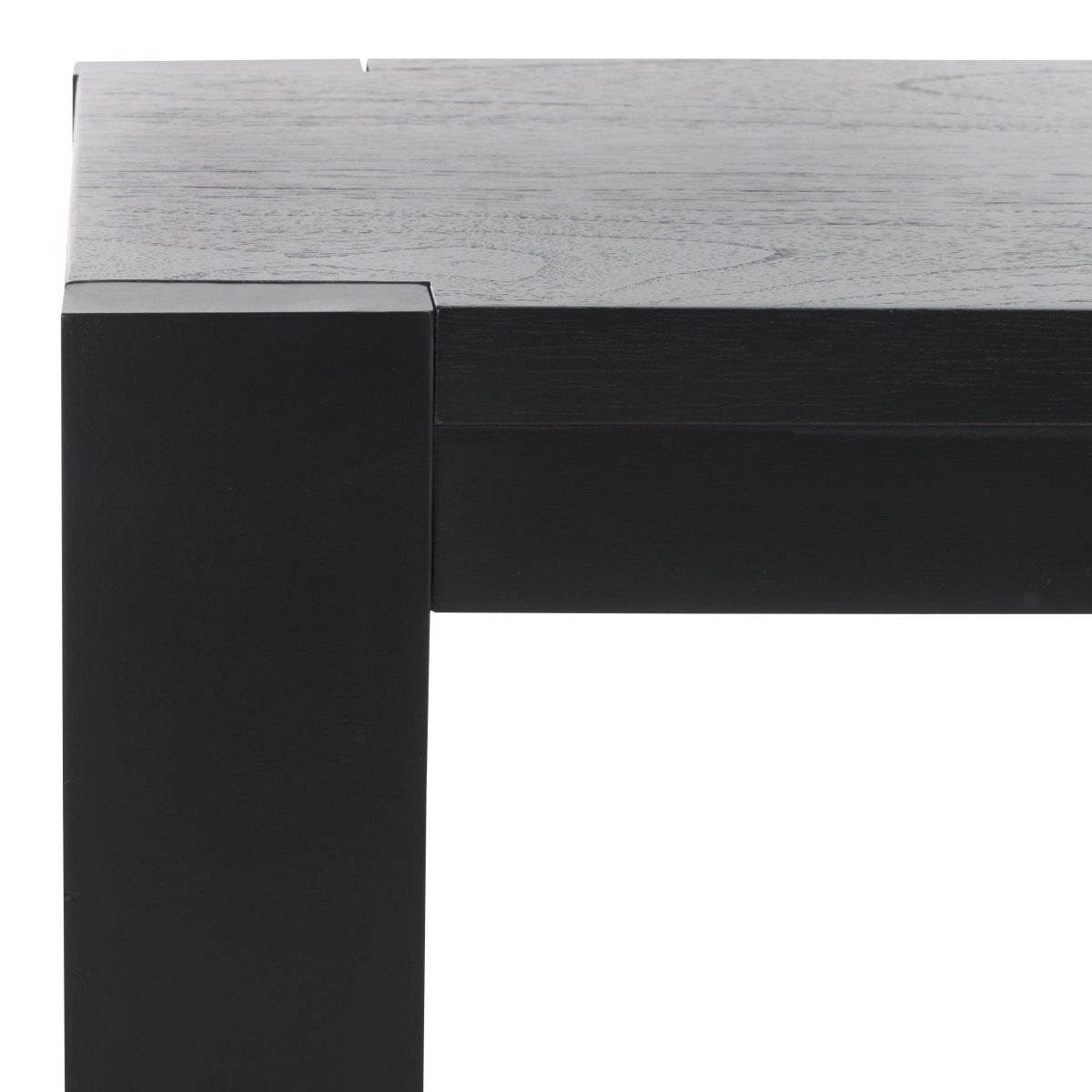 Nikole Rectangle Wood Accent Table - Black - Image 2