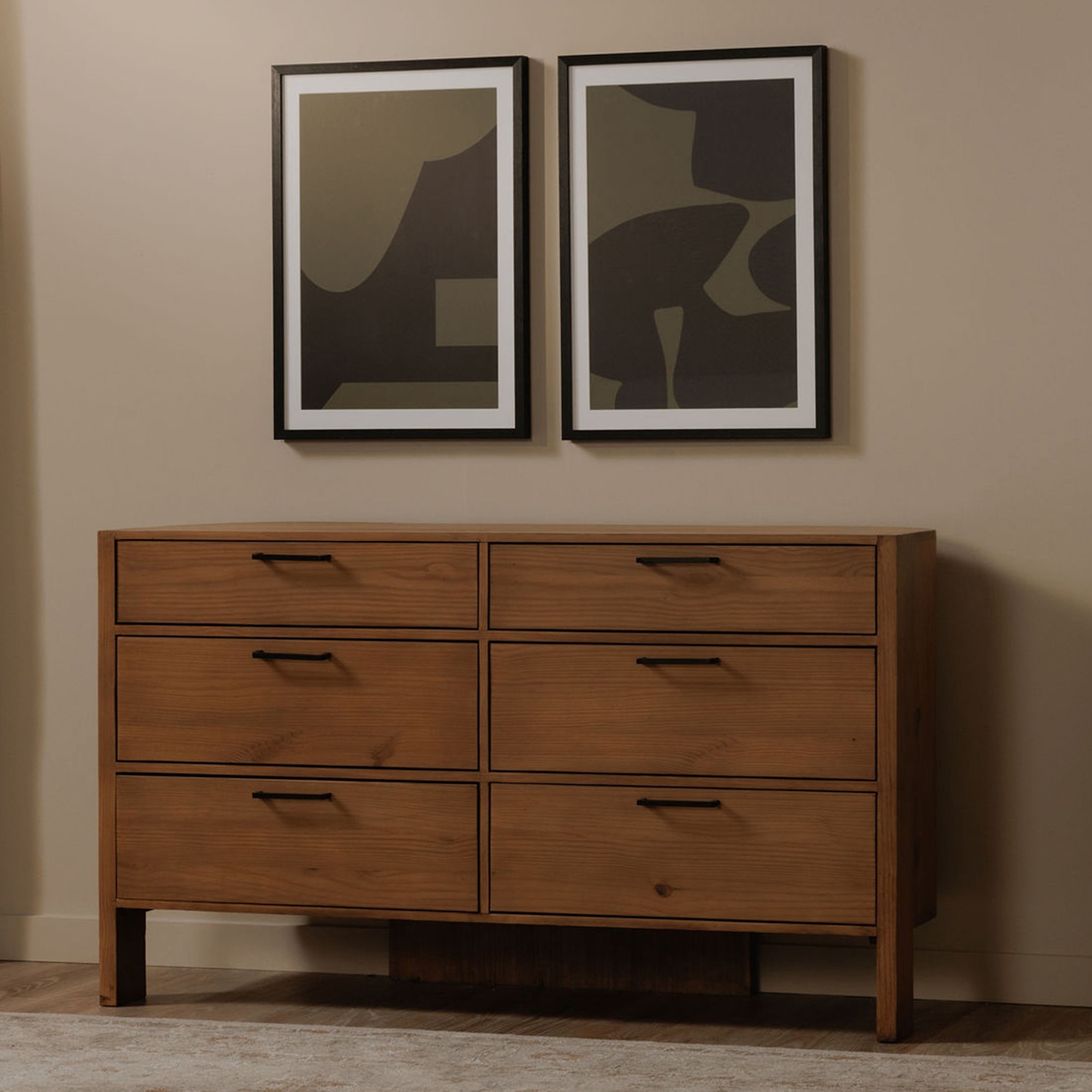 Lachlan 6 Drawer Dresser Brown - Image 7