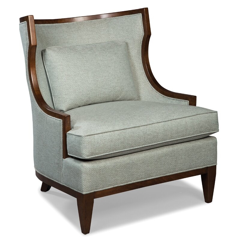 Fairfield Chair Baird Wingback Chair Body Fabric: 3162 Silver, Frame Color: Tobacco - Image 0
