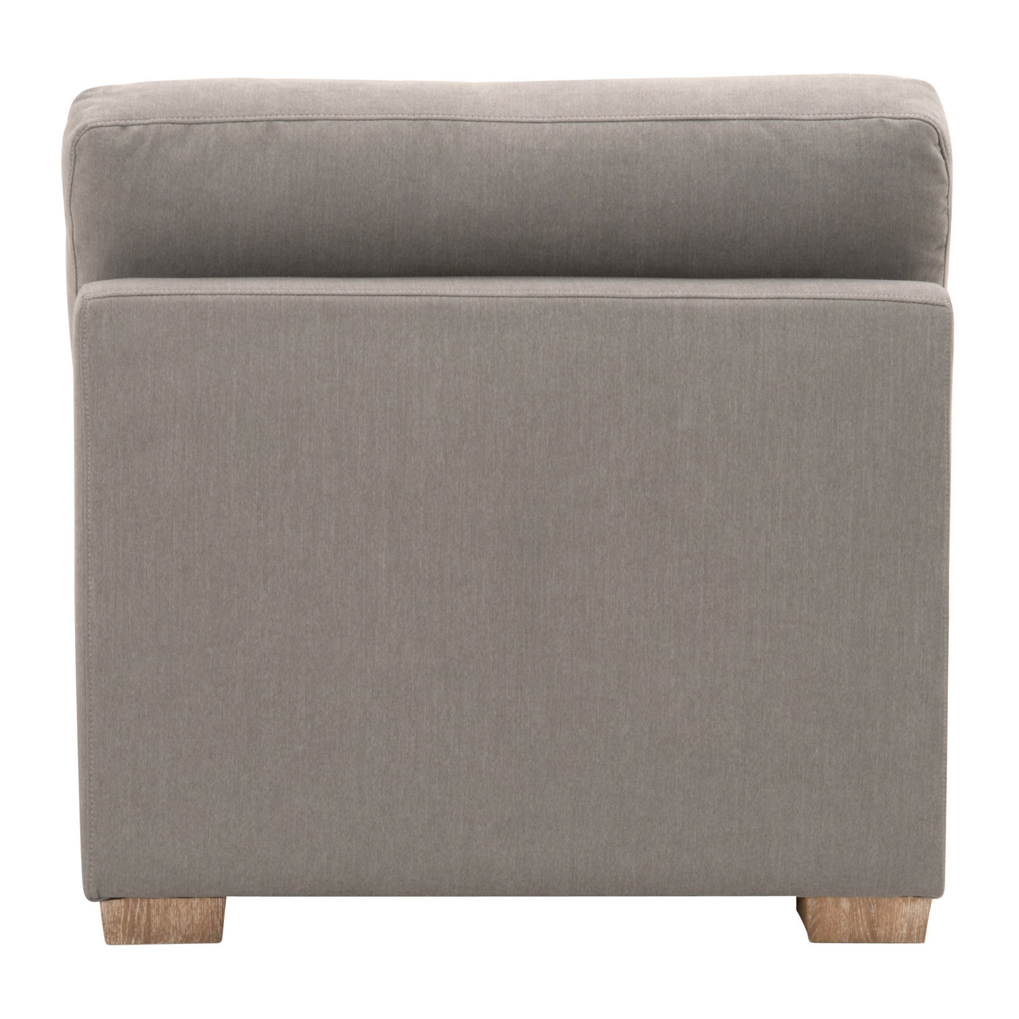Hayden Modular Taper 1-Seat Armless Sofa Chair, LiveSmart Peyton-Slate, Natural Gray Oak - Image 4