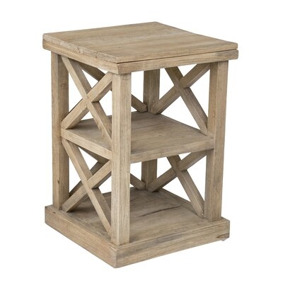 Haralson Solid Wood End Table with Storage - Image 1