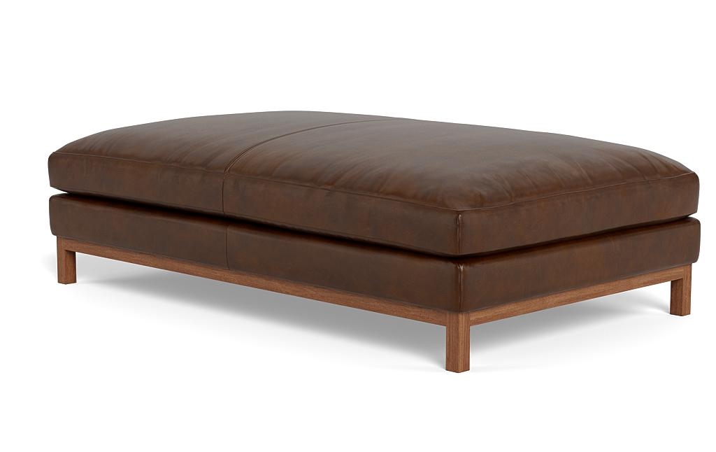 Jasper Leather Ottoman - Image 2