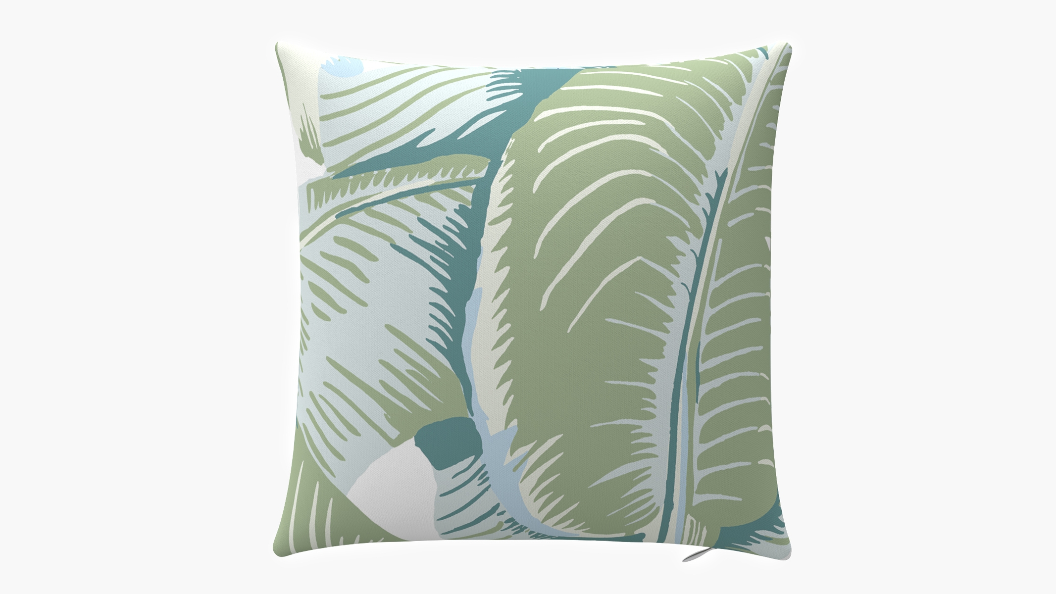 Outdoor 18" Throw Pillow, Pistachio Martinique®, 18" x 18" - Image 0