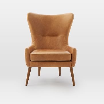 Erik Wing Chair, Charme Leather, Licorice - Image 3