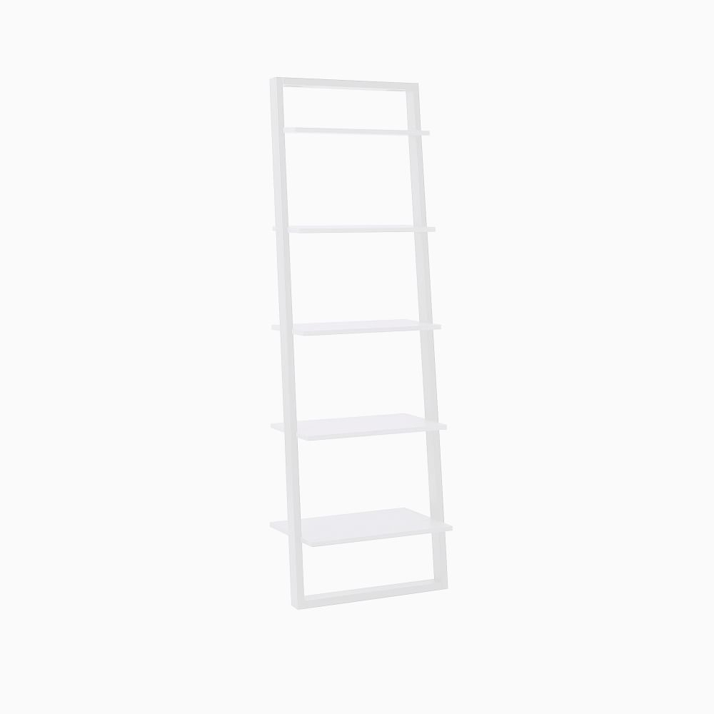 Ladder Shelf Storage Wide Shelf Pack We White 25 Inch Wide Shelf - Image 0