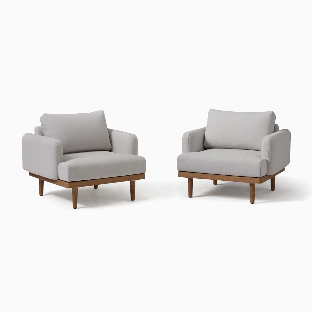 Halden Lounge Chair, Light Gray, Mast, Set of 2 - Image 0