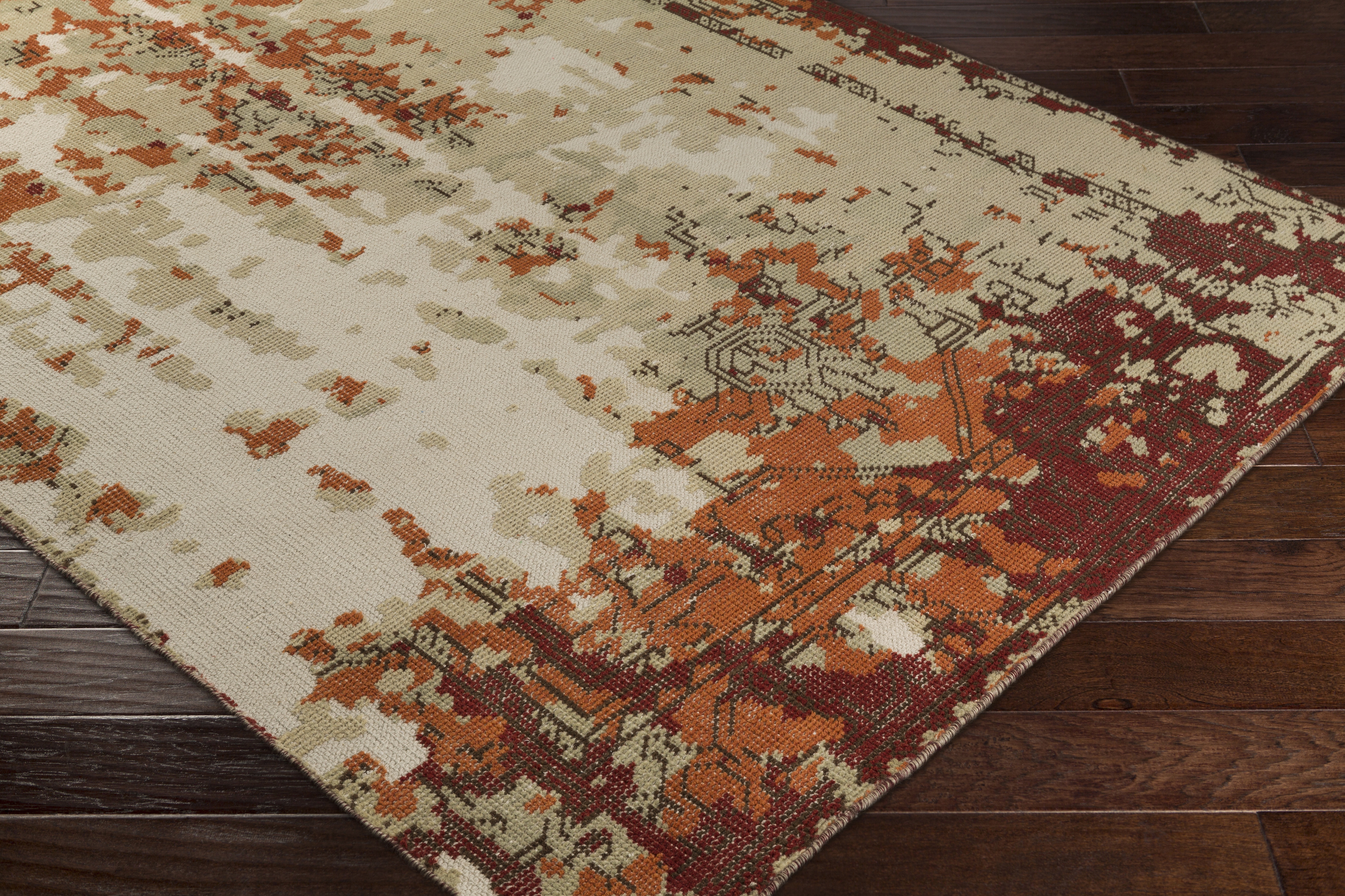 Hoboken Brown Indoor 9' x 13' Handmade Rug - Image 2