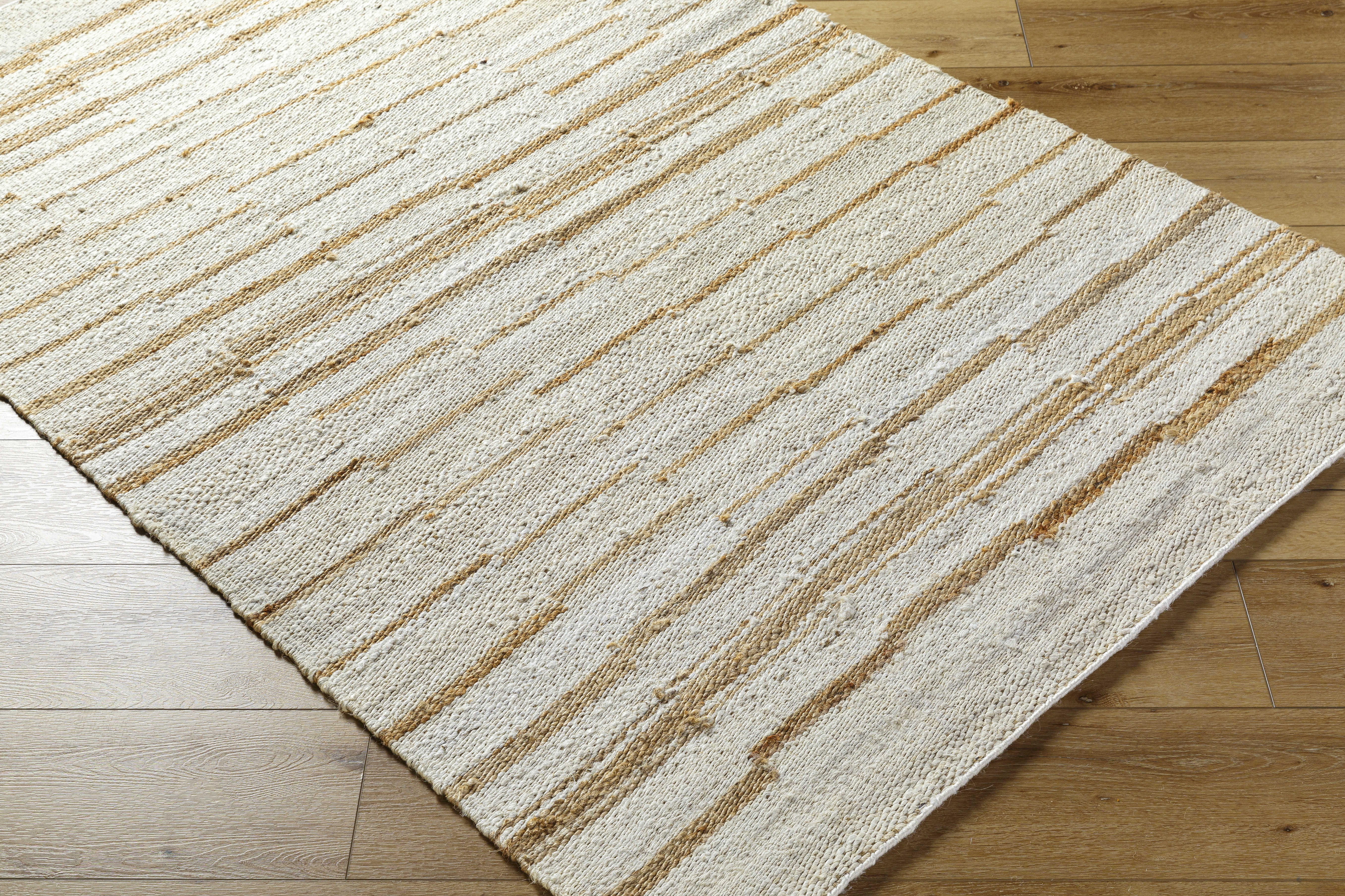 Kamey Beige Indoor 9' x 12' Handmade Rug - Image 4