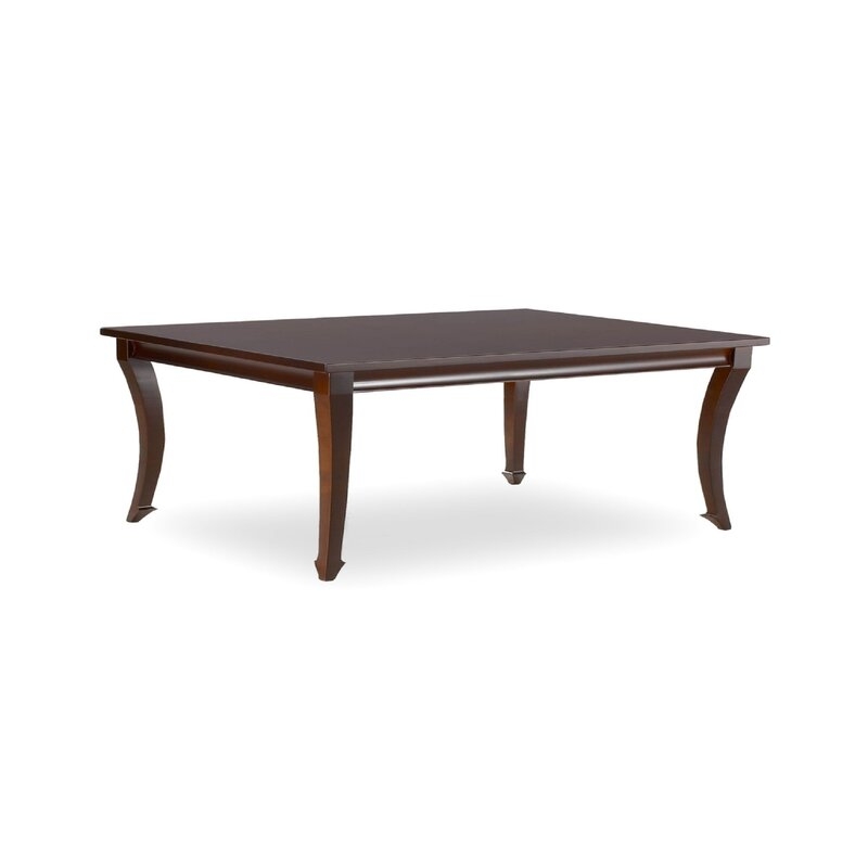 Cabot Wrenn Arabesque Solid Wood Coffee Table Size: 16" H x 32" L x 20" W, Color: Java - Image 0