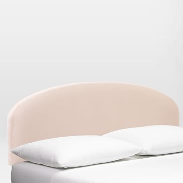 Curved Headboard, Queen, Simple Stripe, Light Flax - Image 5
