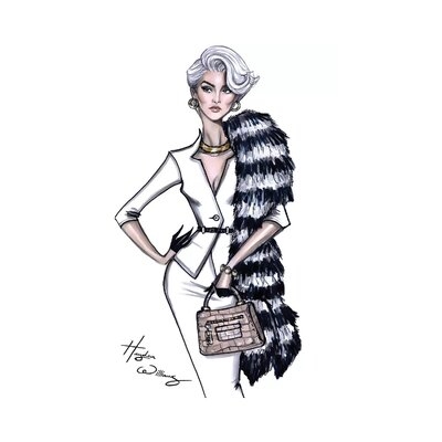 Miranda Priestly by Hayden Williams - Wrapped Canvas Gallery-Wrapped Canvas Giclée - Image 0